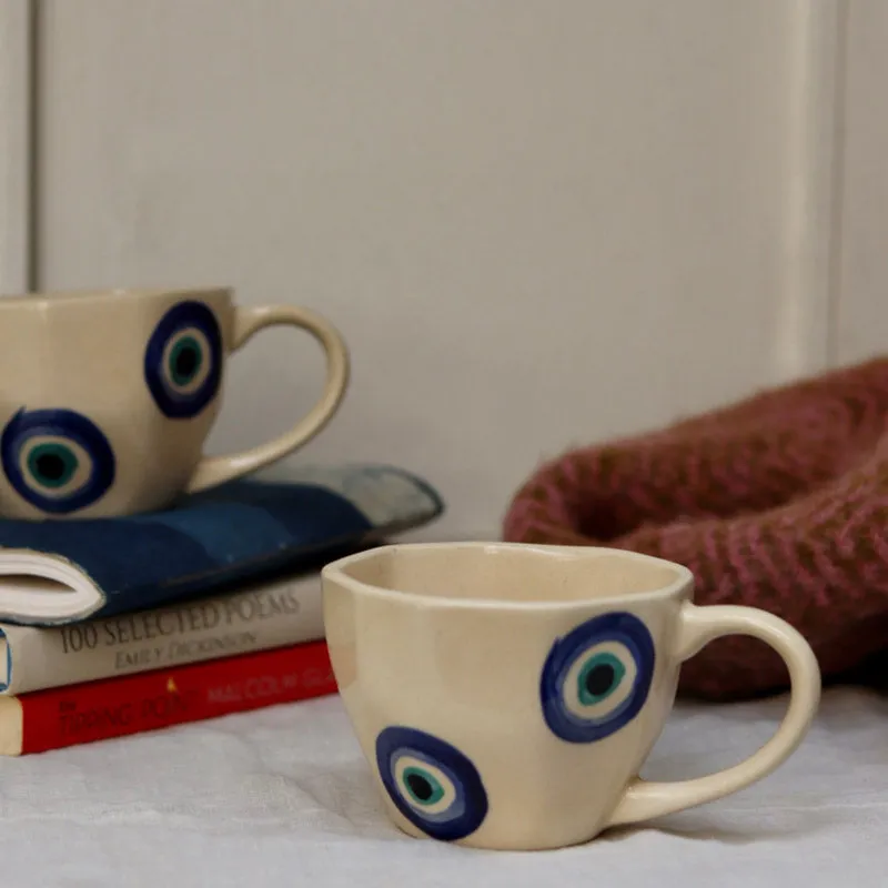 Quera Ceramic Tea Cup (250 mL Each) - Set of Ten media 9