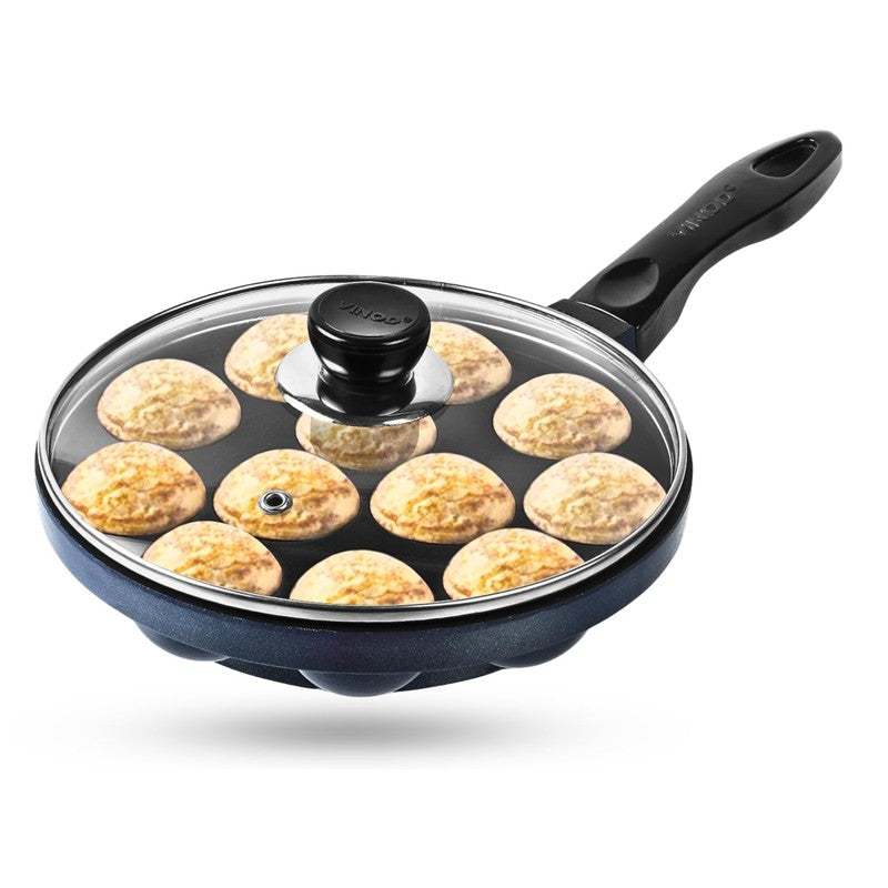Vinod Raven Non-Stick Paniyaram Pan With Lid - 11 Inches media 3