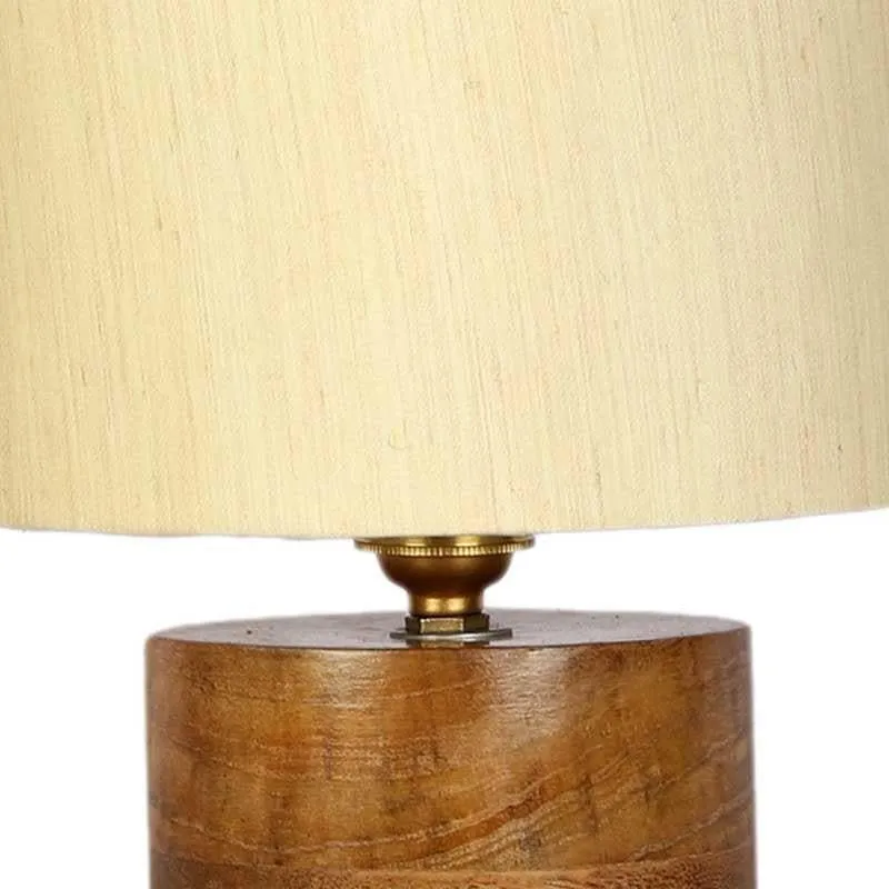 Bibboti Fabric Table Lamp - Beige,Brown media 5