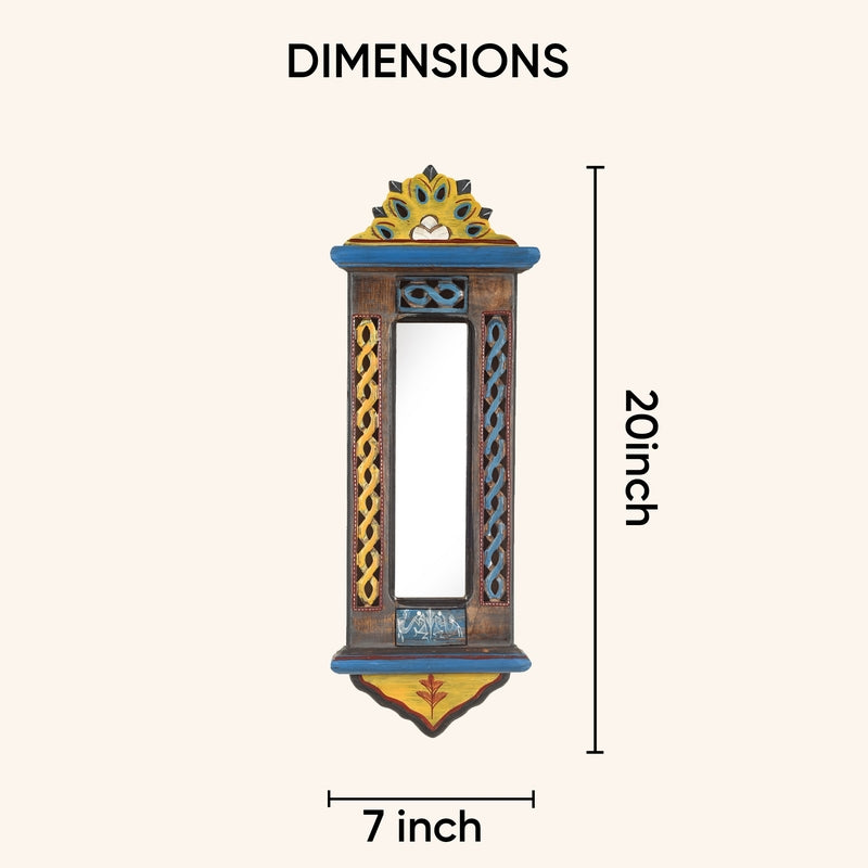 Raamya  Handcrafted Rectangle Jharokha Mirror media 10