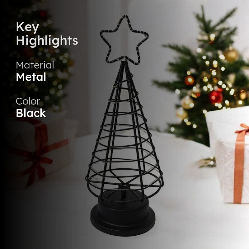 Urban Fir Christmas Ornament - Black media 2