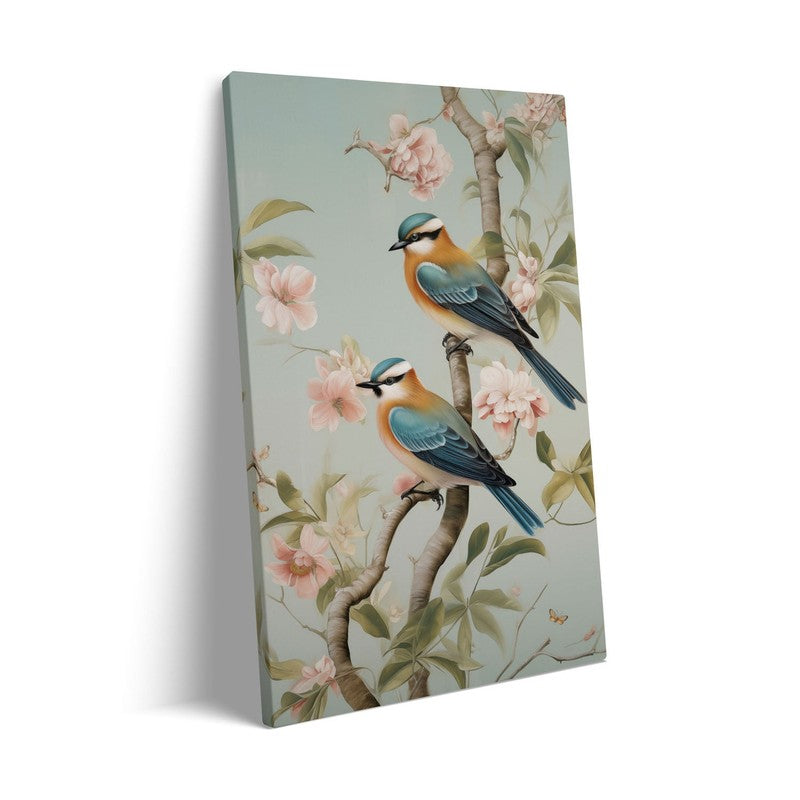 Whimsical Aviary Archival Canvas Wall Art - Black Frame media 7