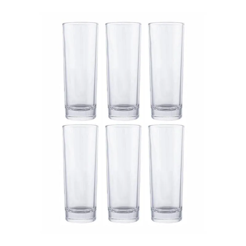 Maera Glass Tumbler (280 ML) - Set Of Six media 3