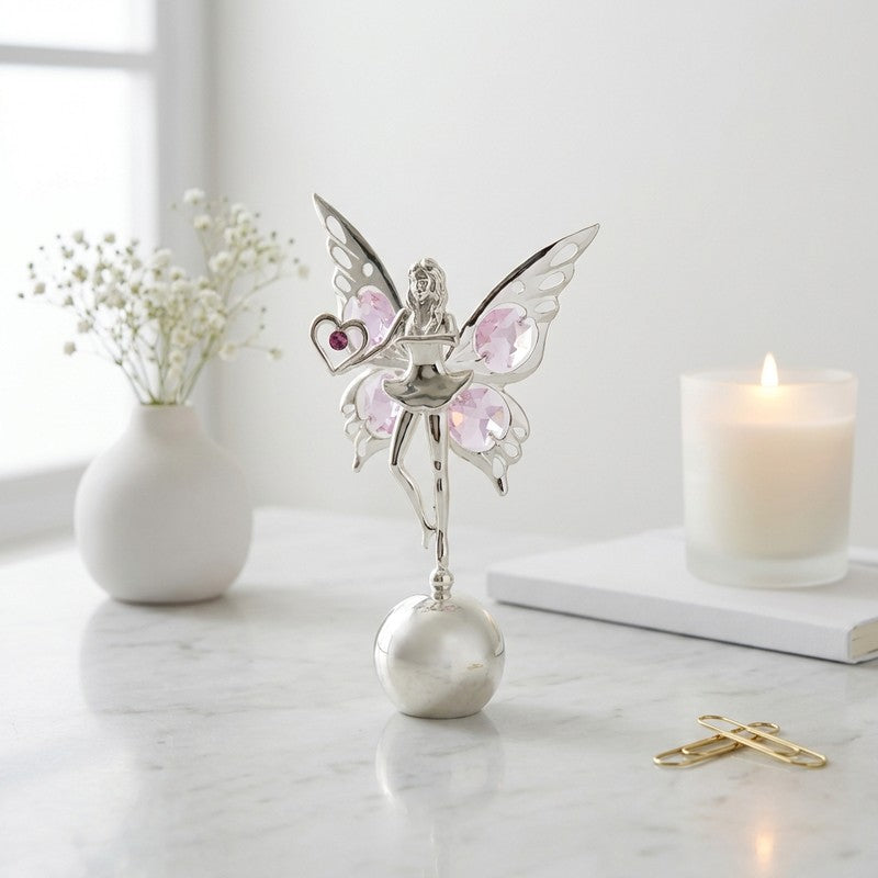 FairyArtistry Silver Plated Mild Steel Showpiece