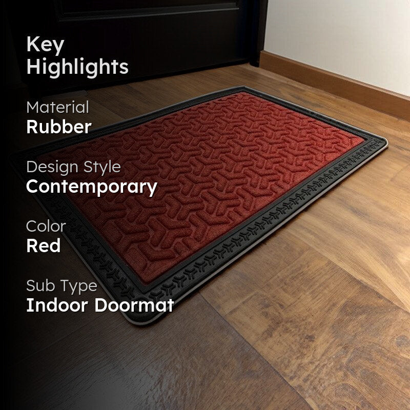 Maxo Antiskid Rubber Door Mats - Red media 2