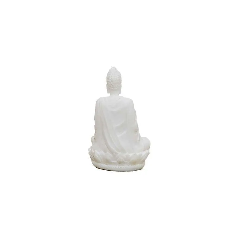 Pure White Buddha Statue media 5