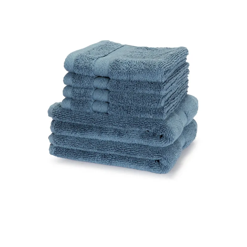 Miorah Hand & Face Towel Combo (Blue) - Six Piece Set media 3