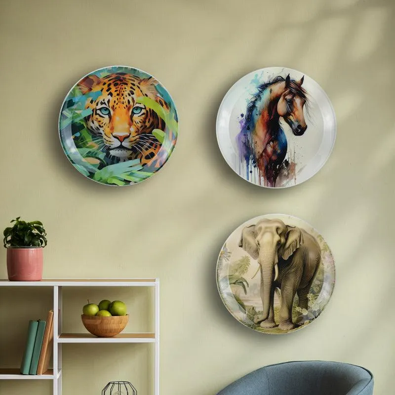 Untamed Wild Wall Plate - Set Of Three media 1