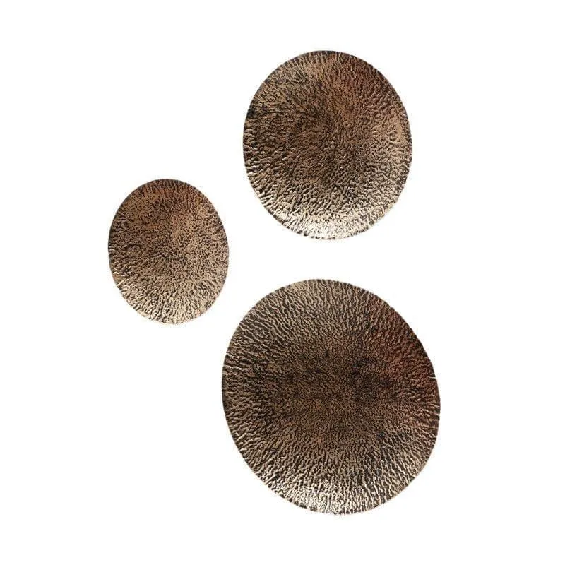 Hamo Dot Hammered Iron Wall Accent - Set Of Three media 3