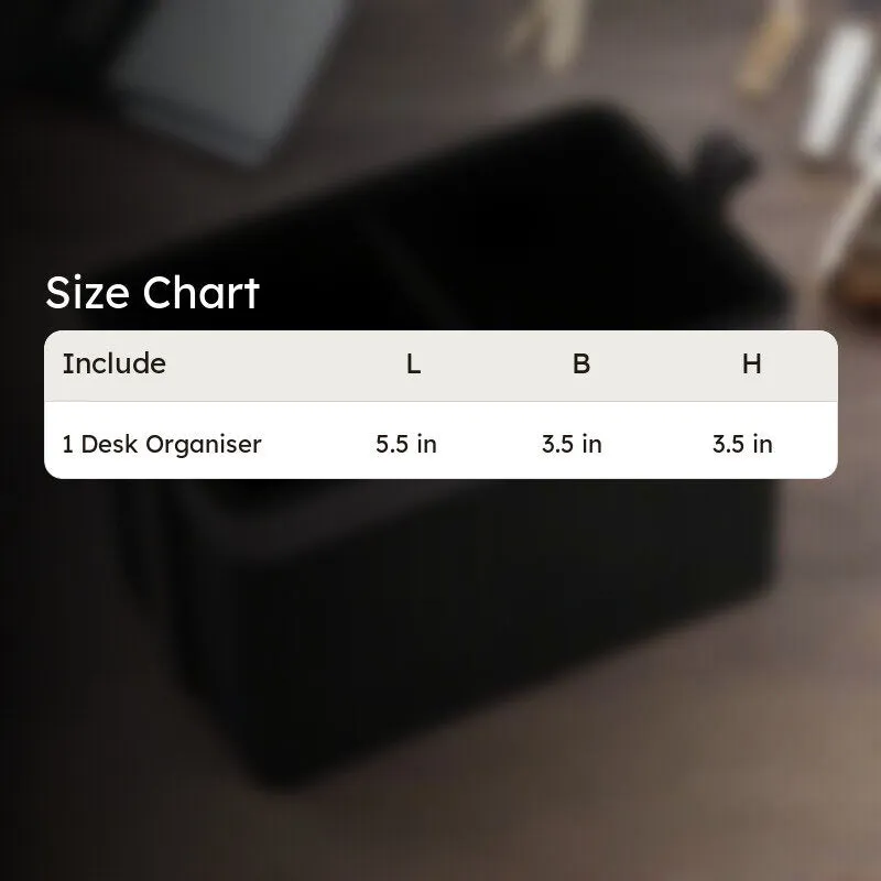 Wicka Dote Desk Organiser - Black media 10
