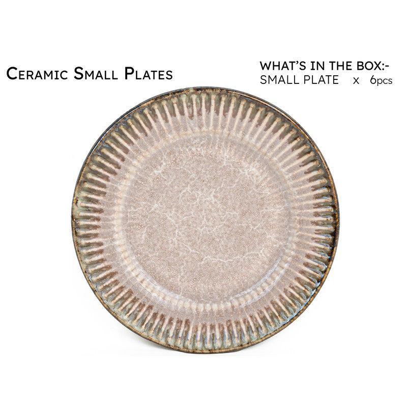 Mintora Pink Ceramic Quarter Plates - Set Of Six media 5