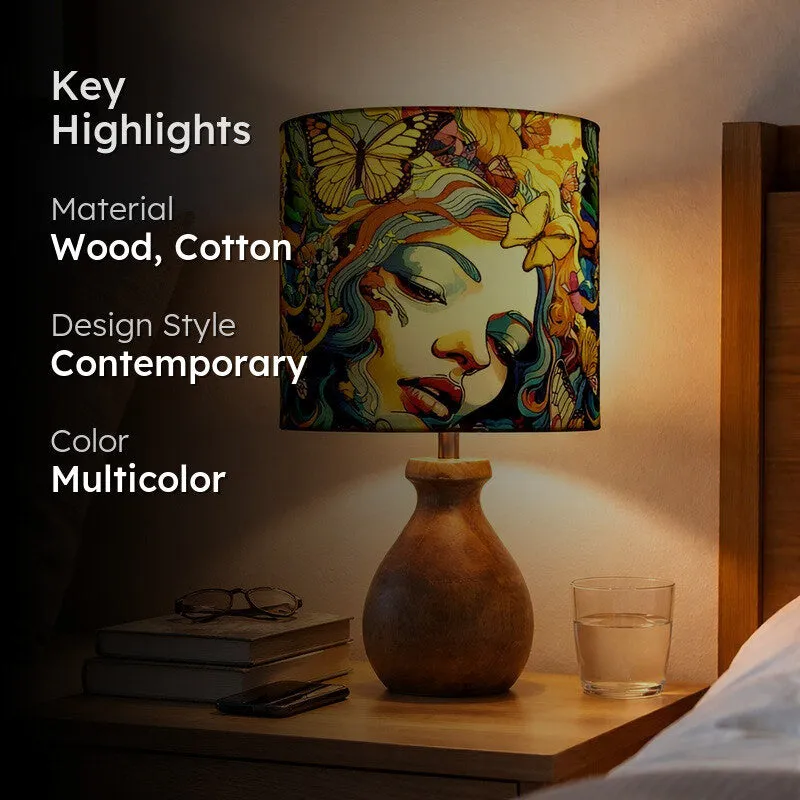 MuseAura Shine Wooden Table Lamp media 2