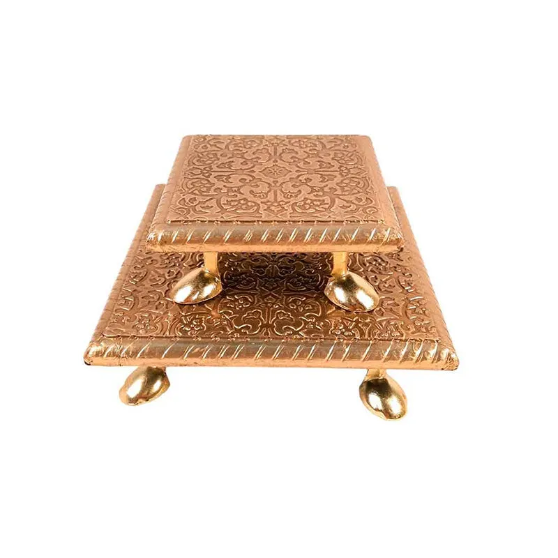 Praarthna Pooja Chowki - Set Of Two media 3