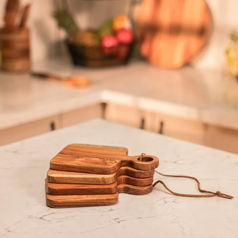 UrbanTable Wood Platter - Set of Four media 4