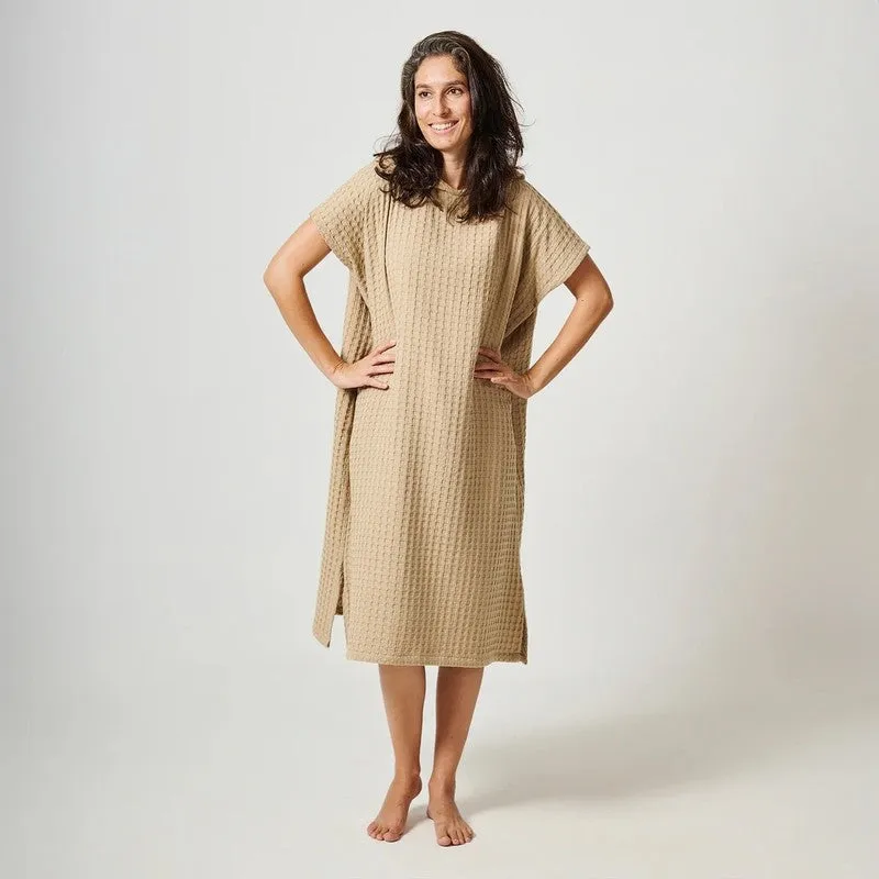 DewWrap Cotton Bath Robe - Brown media 3