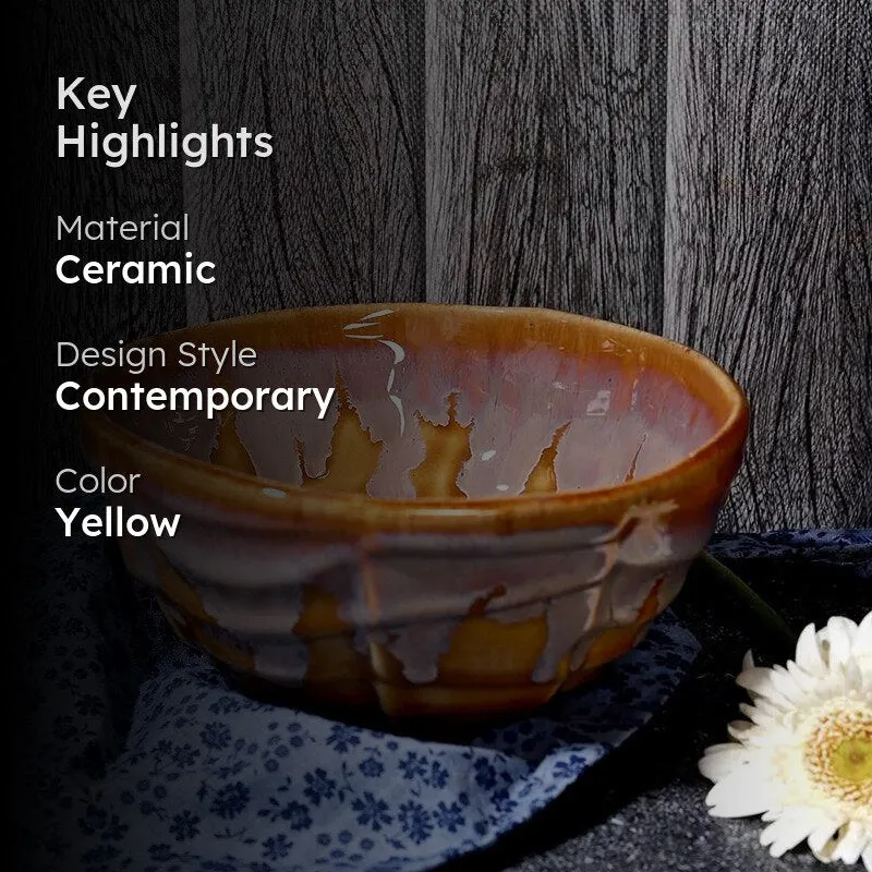 Buli Sunshine Handmade Serving Bowl - 750 ML media 2