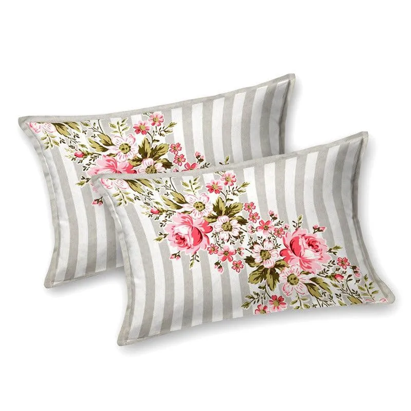 Oliver Floral Cotton Bedsheet (Cream) - 180 TC media 7