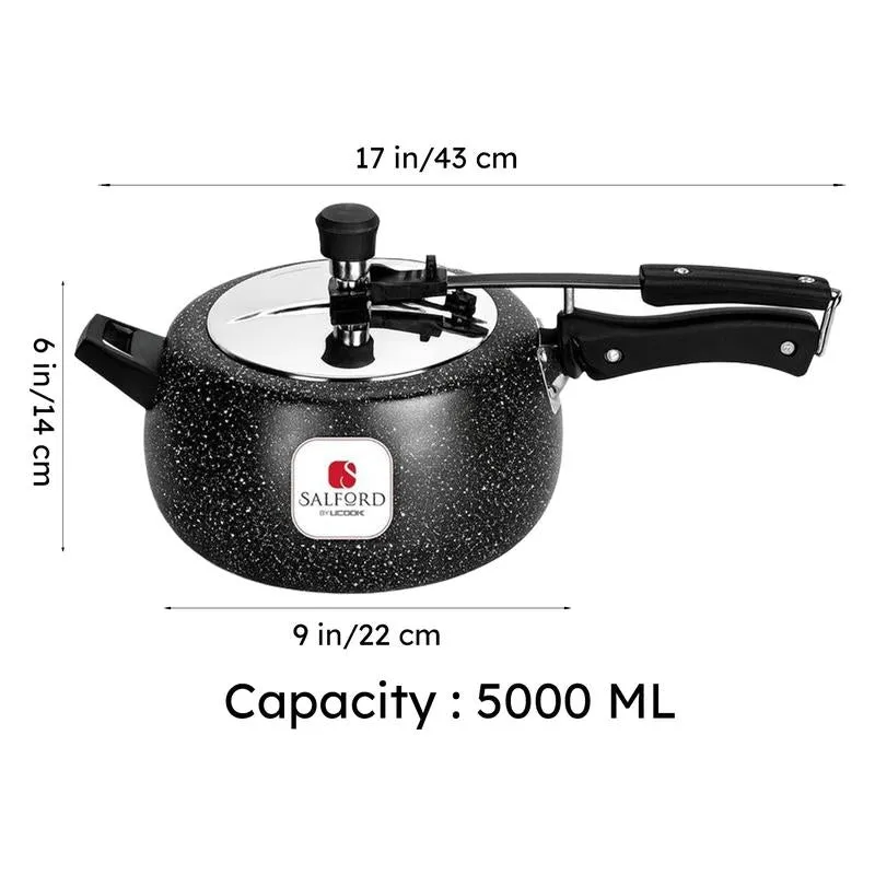 Salford Ceramic Coated Pressure Cooker (Black) - 5000 mL media 13