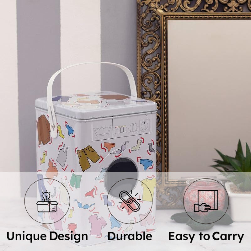 Fresh Wash Metal Storage Box - White media 7