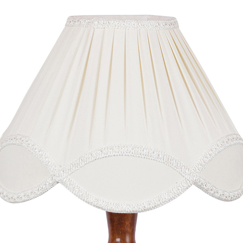 Hima Vintage Wave Wooden Floor Lamp - White media 5