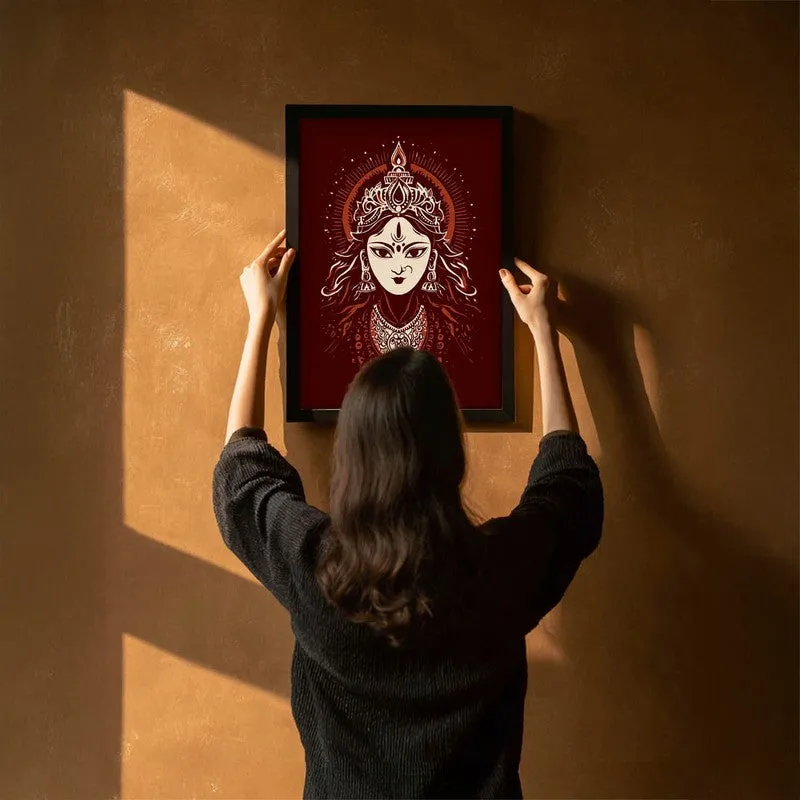 Divine Power Maa Durga Archival Paper Wall Art media 6