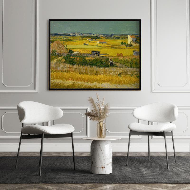 The Harvest By Vincent Van Gogh - Black Frame media 5