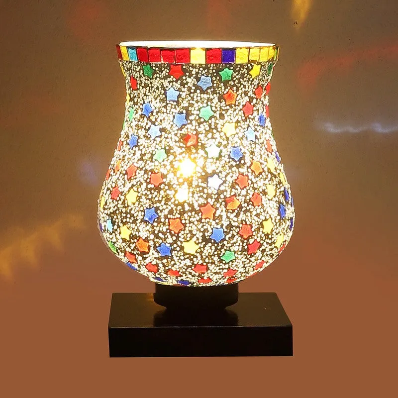 Auralis Mosaic Glass Table Lamp - Multicolor media 6
