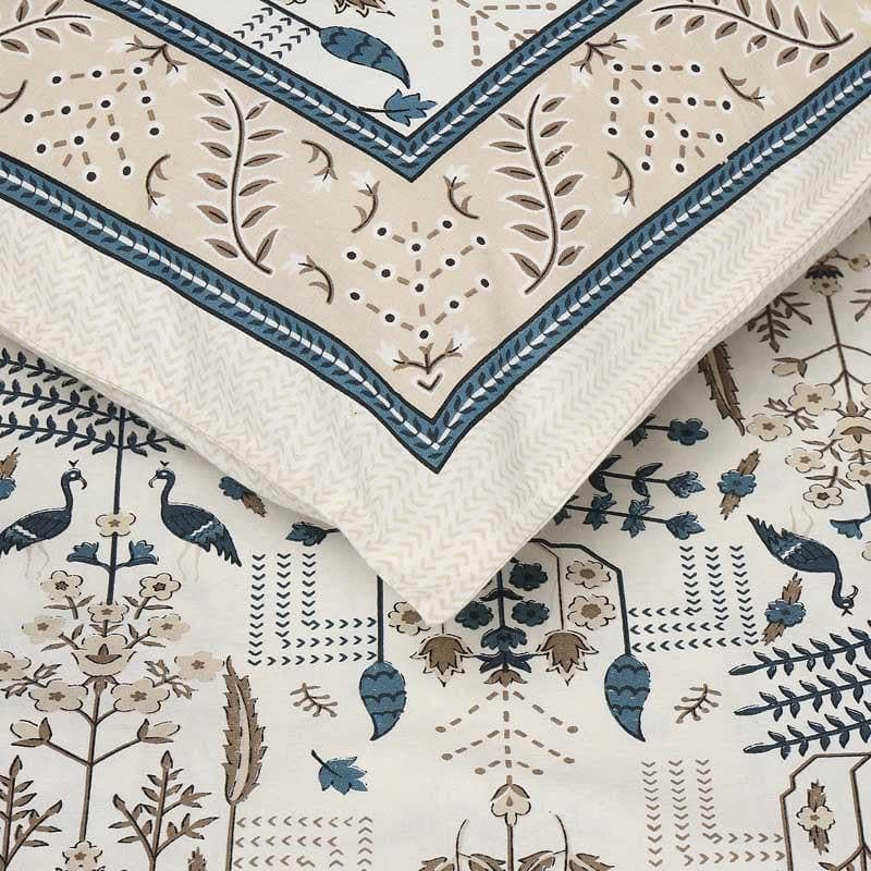 Miniature Tree Patterned Cotton Bedsheet - 144 TC media 3