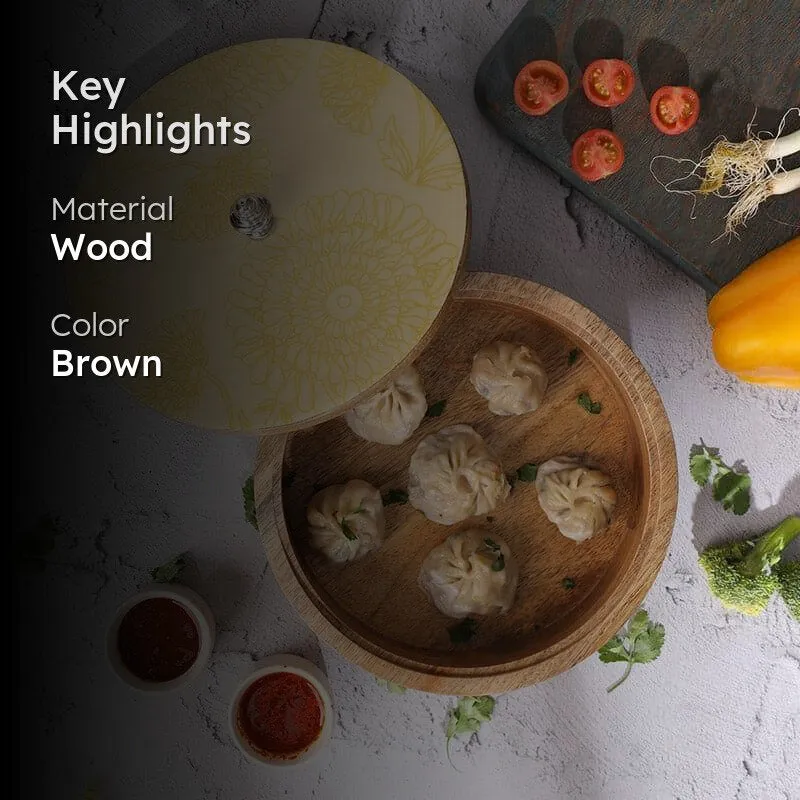 Reva Wooden Roti Box media 2