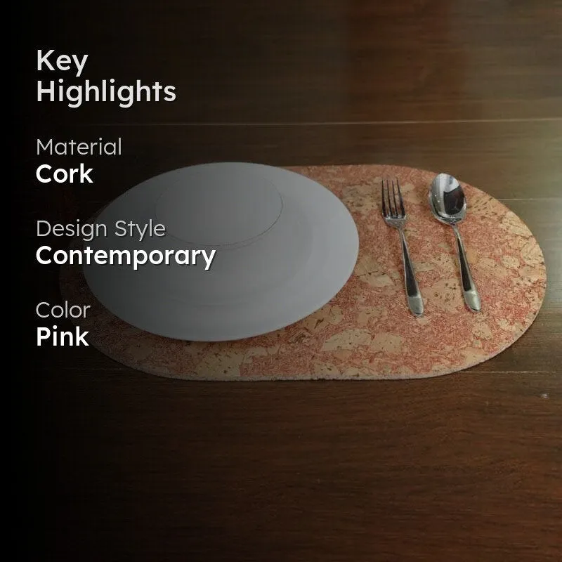 Blush Serenity Oval Tablemat - Set Of Two media 2