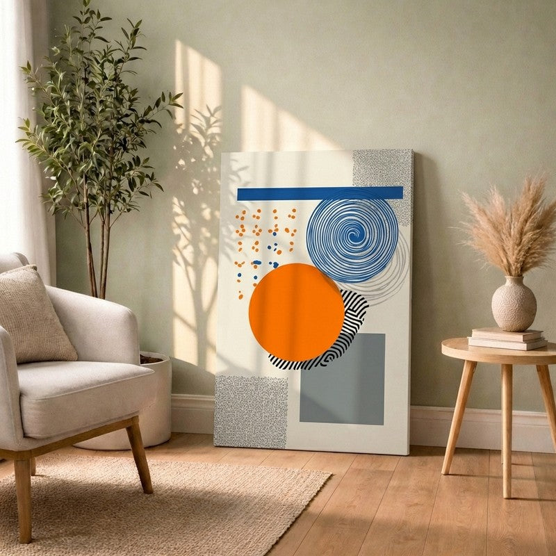 Abstract Form Balance Canvas Wall Art