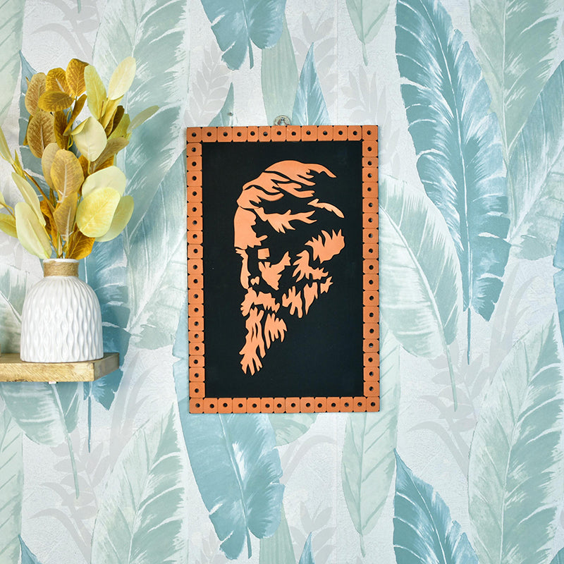 Terracotta Rabindranath Tagore Wall Art