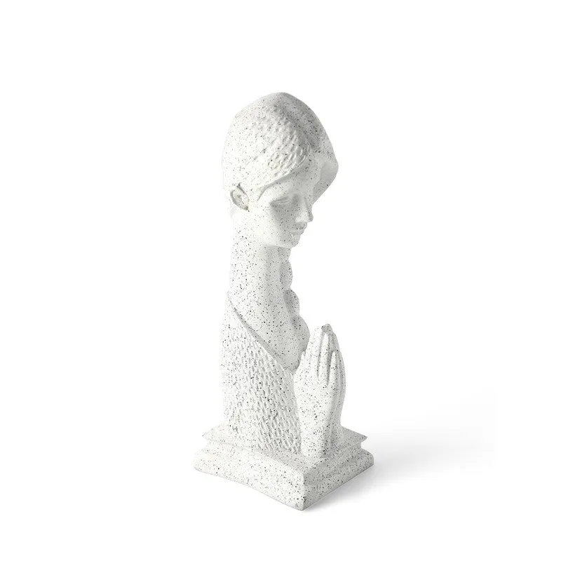 Praying Lady Resin Decorative Showpiece media 4