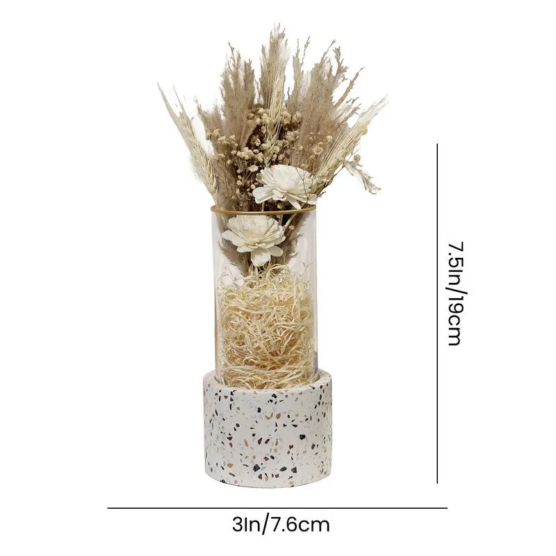 Opaline Grace Accent Terrazzo Decor Vase media 5