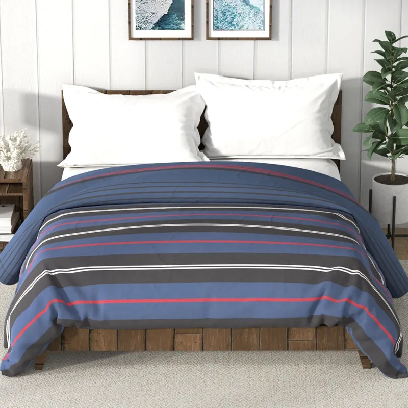 Nautica Stripe Symphony Comforter (Navy) - 130 GSM media 3