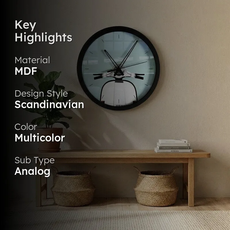 Vespara MDF Wall Clock media 2