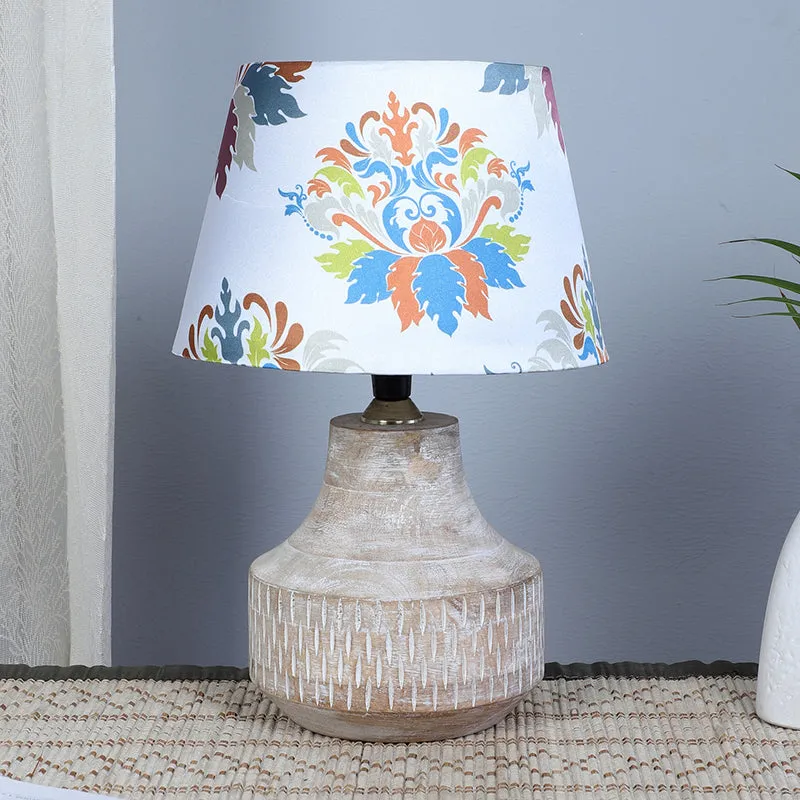 Nordlys Ming Printed Mango Wood Table Lamp - Multicolor media 2