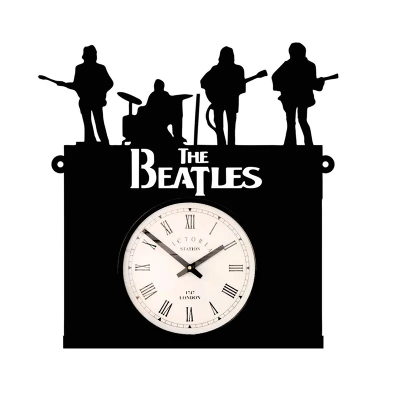 Beat Steel Analog Wall Clock - Black media 4