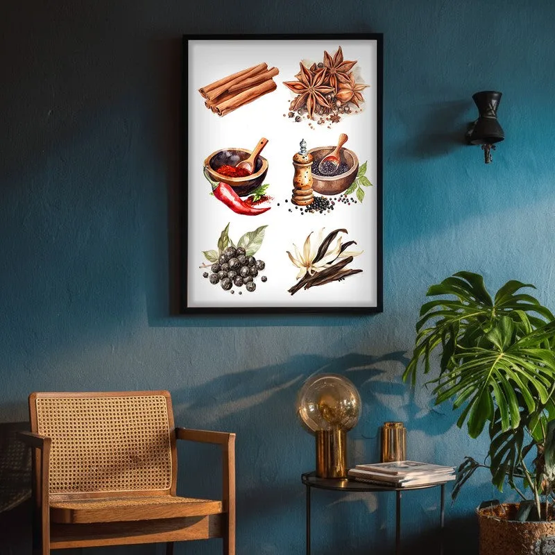 Whispers Of Spice Framed Canvas Wall Painting media 4