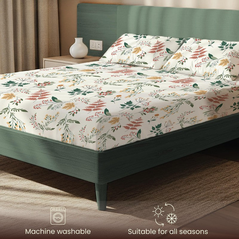 Spring Symphony Floral Cotton Bedsheets (Multicolor) - 200 TC media 6