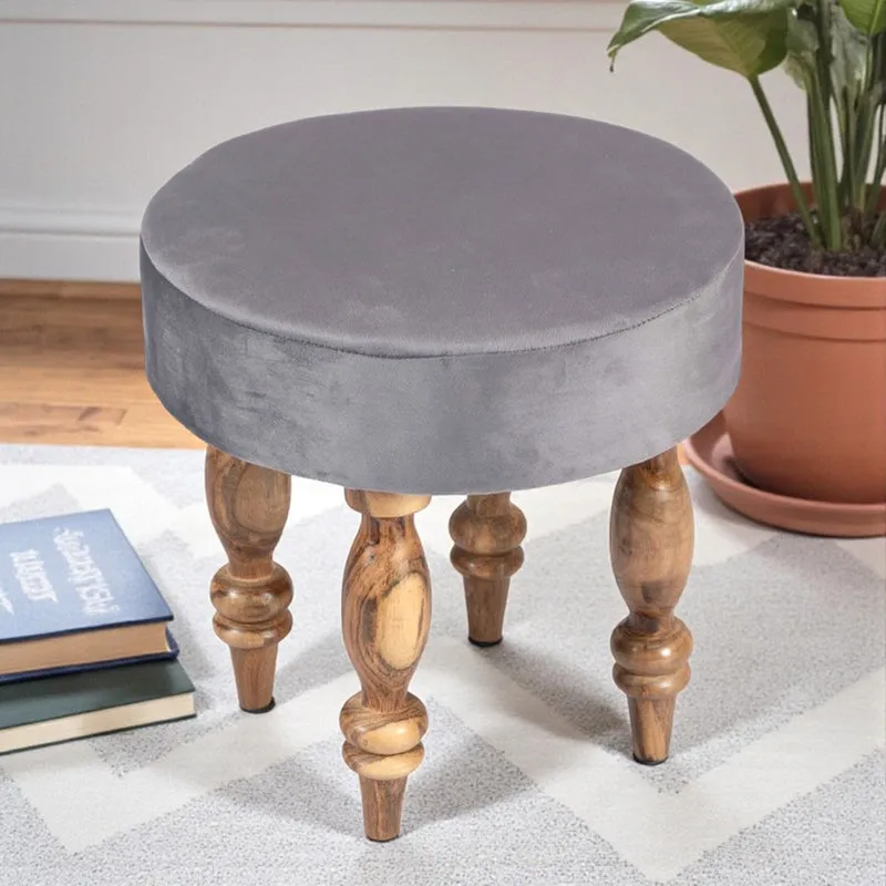 Rynex Sheesham Wooden Bench - Grey media 1