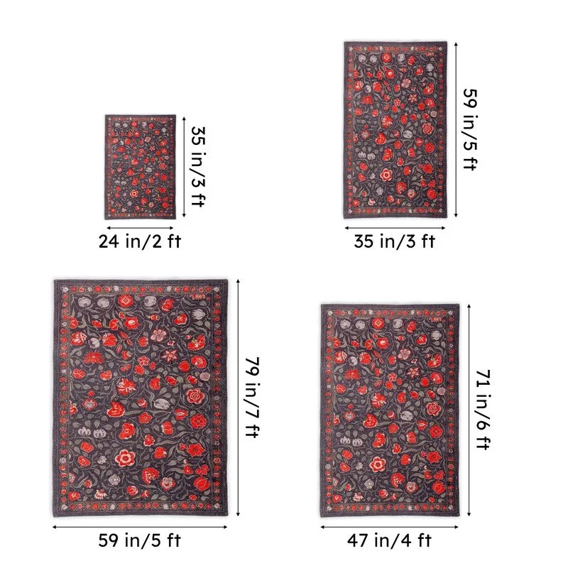 Floral Rush Cotton Hand Woven Cotton Rug media 9