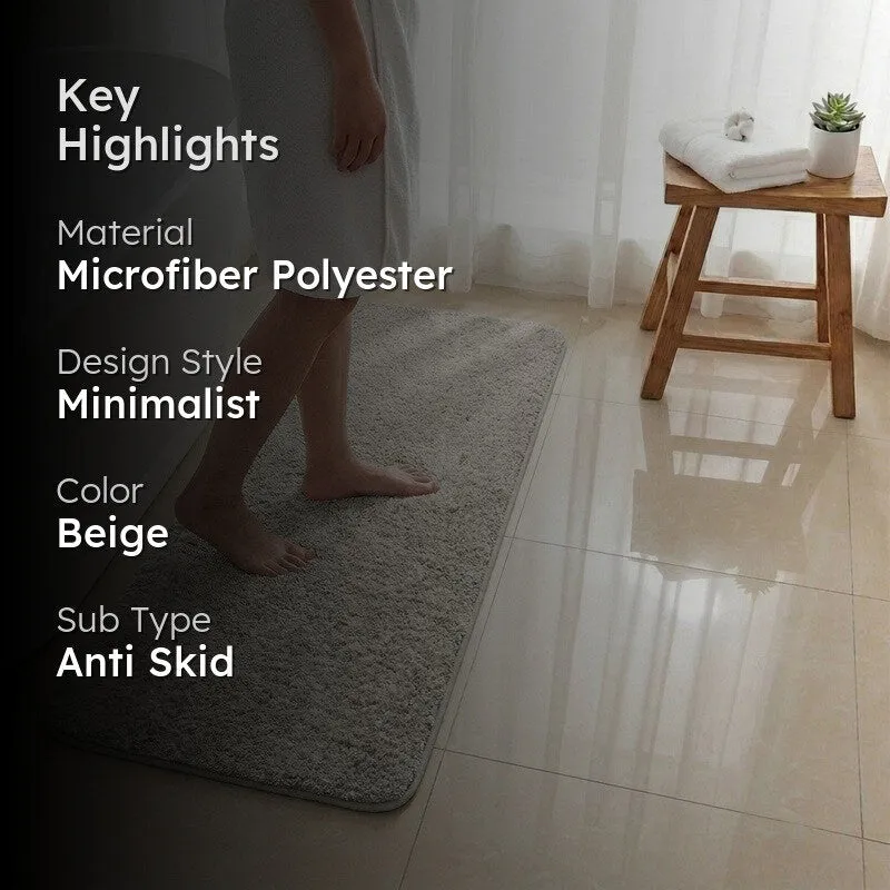 BathEase Anti Skid Runner Rug - Beige media 2