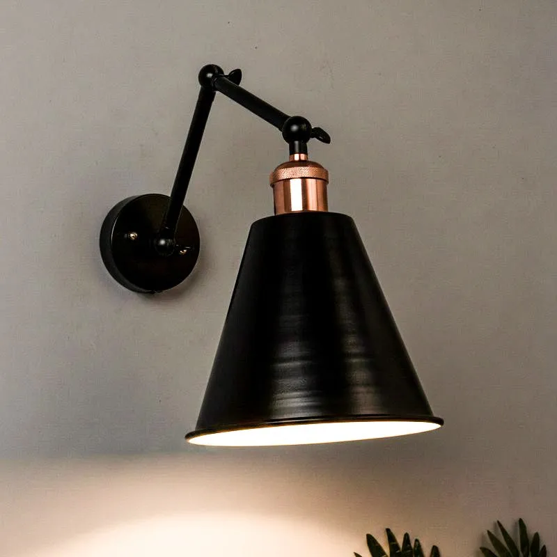 Nash Cone Metal Wall Lamp - Rose Gold media 1