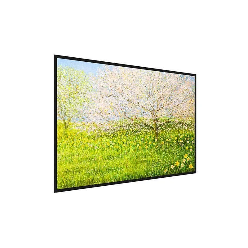 Springtime Impression Canvas Painting By Claude Monte - Black Frame media 3