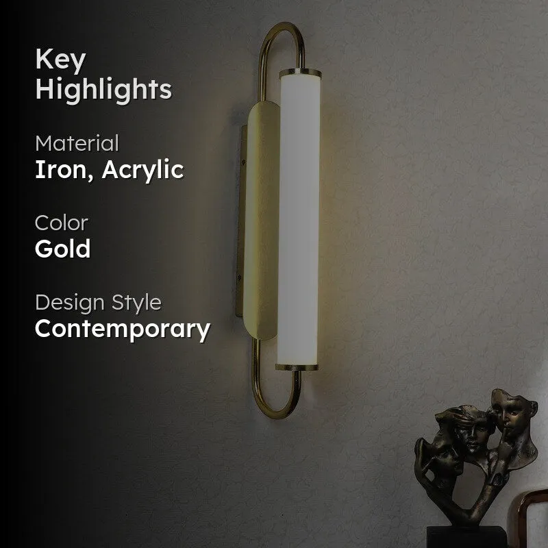 Helaris Iron & Acrylic Wall Lamp media 2