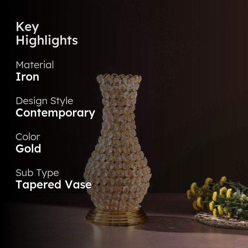 Irellis Radiant Vase - Gold media 2