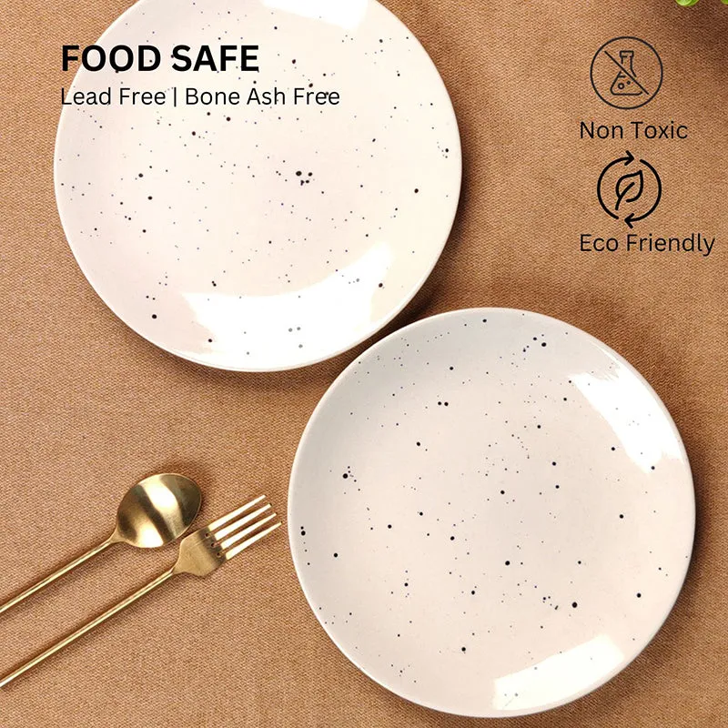 Ink Drops Ceramic Dinner Plate - Set Of Six media 6
