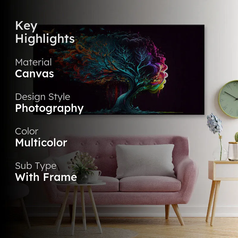 Branch Out Rainblow Canvas Wall Painting media 2