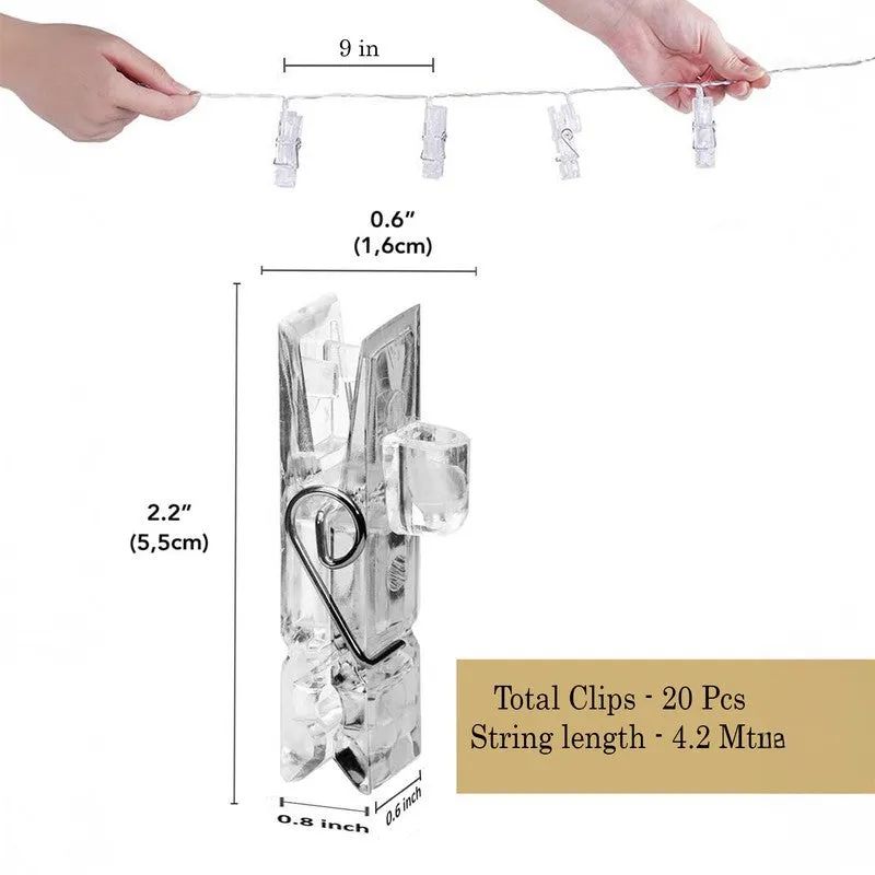 StarryNest Plastic Photo Clip String Lights media 8